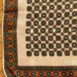 True vintage 1940s scarf hand rolled edges menswear inspired